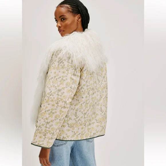 NWT Free People Nigel Preston Bomber Patch Jacket Medium M